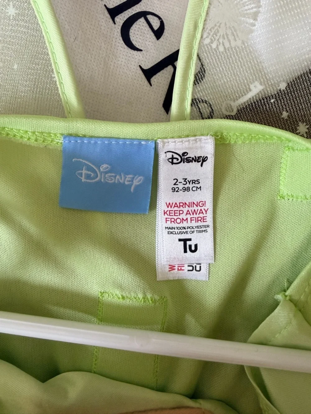 Disney Light Green and Pink Fairy Dress Costume - Picture 6 of 6